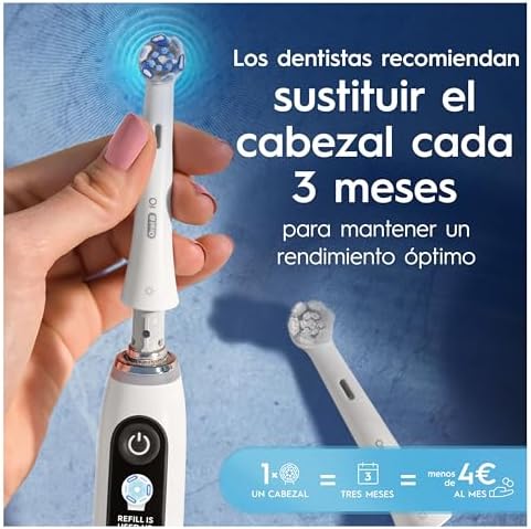 Cabeças de substituição originais iO Ultimate Clean da série Oral-B, pacote de 10 recargas brancas para escovas de dentes elétricas Oral-B iO, remoção profunda de placa bacteriana