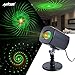 ANTSIR Christmas decoration Red & Green Galaxy Dynamic Lighting Projector Light,Waterproof Star Projector Show for Home,Garden,Party and Landscape