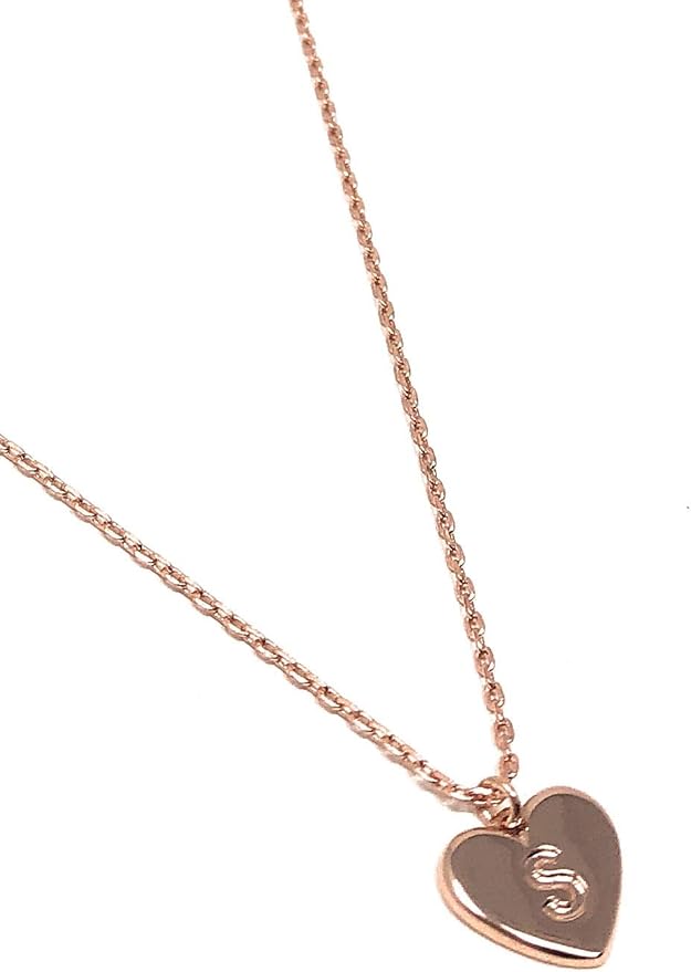Kate Spade New York Initial Here S Pendant Rose Gold Plated Love Heart