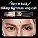 Black Mascara with Folding Eyelash Comb, Long Lasting Waterproof Smudge-Proof, Make Voluminous Eyelashes, Perfect Charming Eye Makeup Kit Black