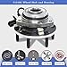 513188 x2 (Both) Front Wheel Bearing and Hub Assembly Fit for Isuzu Ascender Oldsmobile Bravada GMC Envoy Buick Rainier Chevy Trailblazer 6 Lug W/ABS (Updated)