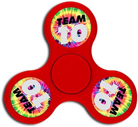 Tie Dye Team 10 Triangle High-speed Finger Fidget Spinners Toy for ADD, ADHD, Anxiety, Adult &amp; Children