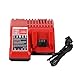 ENERMALL M18 Battery Charger for Milwaukee 14.4V to 18V XC RED Lithium ion 48-11-1852 48-11-1850 48-11-1828 48-11-1815 Cordless Tool Batteries