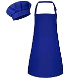 Bouiexye 1 Set Kids Apron and Chef Hat Set Children