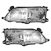 Brock Replacement Driver and Passenger Headlights Headlamps Compatible with 81150-1A491 81110-1E221