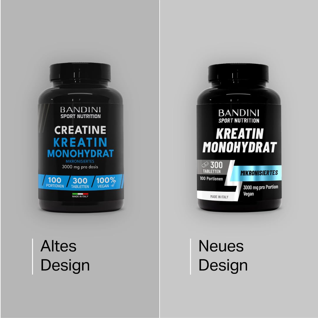 Bandini® Kreatin-Monohydrat 300 Tabletten | Für Training, Sport & Fitness 2