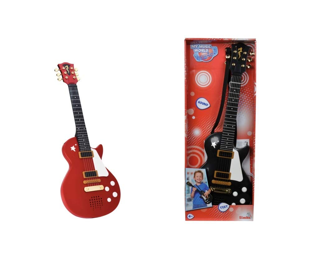 'My Music World' Electronic Toy Guitar for Kids | Colourful 56cm Rock Guitar Toy with Metal Strings & Belt | Plays Fun Sounds | Ages 3+