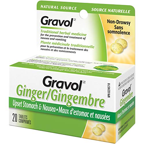 Certified Organic Ginger GRAVOL NATURAL SOURCE (20 Tablets