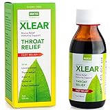 XLEAR Natural Throat Relief Syrup - Mucus-Thinning Formula