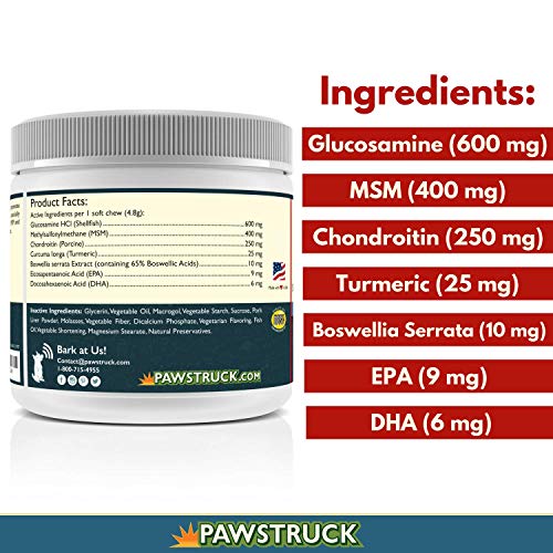 Natural Hip and Joint Supplement for Dogs Soft Chew (TRIAL SIZE 10