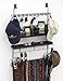 Longstem Organizers Over The Door/Wall Hanging Men's Tie and Belt Rack Organizer Valet Patented in Black 43 Hooks for Men’s Organization