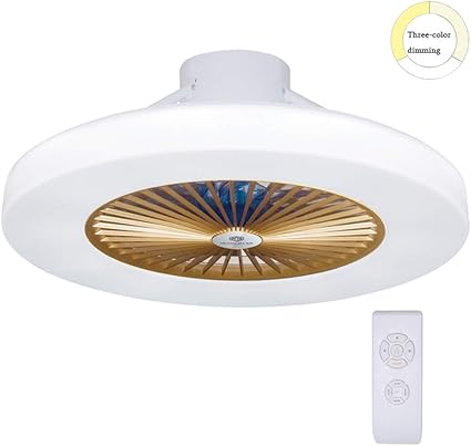 Doost Dimmable 23 Inch Leafless Fan Chandelier Lighting Ceiling