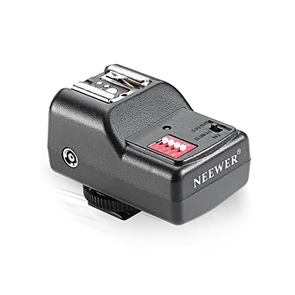 Neewer 16 Kanal Wireless FM Speedlite Funkauslöser mit 2,5 mm PC Empfänger für Speedlite Einheiten mit Blitzschuh – Bild 8