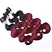 Body Wave Synthetic Hair Weave 3 Bundles Mixed Length 16 18 20 Inches Two Tone Ombre Color Black and Burgundy