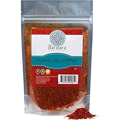 Marmara All Natural Premium Aleppo Flaked Crushed Red Pepper Spice, 4 Ounce (2-Pack)
