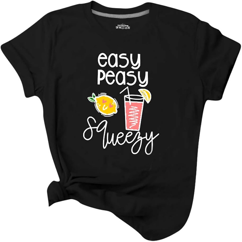 Smoxx Women's Casual Letter Print Crewneck T-Shirt Long Sleeve Tunic Tops Sweatshirt with Pockets for Mother'Day