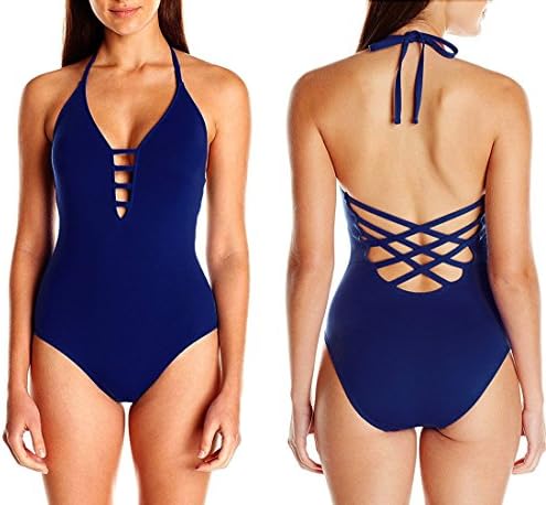 Women's Swimwear Retro One Piece Swimsuits Sexy Bikini Cross Back Bathing Suits