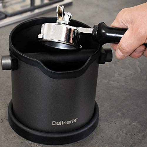 Culinaris Espresso Abschlagbehälter Coffee Knock Box Edelstahl Abschlagbox Abklopfbehälter Kaffeemaschinenzubehör… – Bild 6