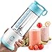 Idoker Portable Blender and Juicer Bottle, Great Traveling, Shopping and Outside Sports, Mini Personal Blender, Making a Protein Shake, Smoothie, Lemon Juice, Orange Juice, Vegetable