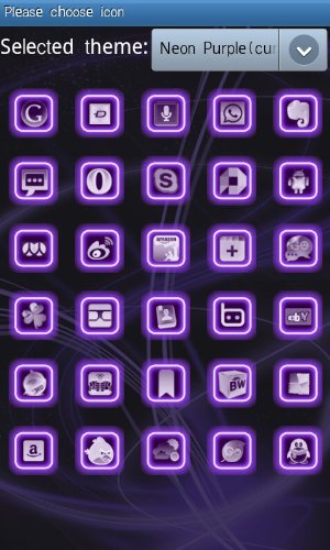 Amazon Com Neon Purple Go Launcher Ex Theme Apps Games