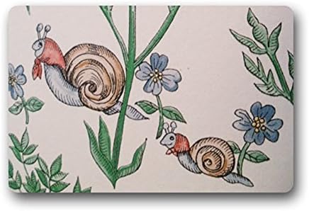 /;-Snail Mom And Baby Flower Durable Heat-resistant Non-woven Fabric Top Computer desk pad mat