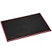 Cocktailier Professional Rubber Restaruant Bar Counter Spill Mat, 18 x 12 inch, Black with Red Trim