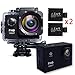 Action Camera Waterproof 30m Sport Camera Full HD 1080P 2.0 Inch LCD Display 120 Degree Wide Angle Lens Sport Recorder Car Camera with Outdoor Accessories