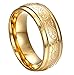 HERACULS 316L Stainless Steel Ring Band 7MM for Man Women Eternity Wedding Engagement Engraved Florentine Design Size 11