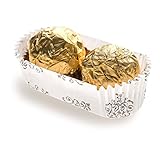 Panificio Premium 1.4-OZ Baking Cups: Regular-Ridged Elliptical Paper Baking Cups Perfect for Muffins, Cupcakes or Mini Snacks – Vintage Floral Design – Disposable and Recyclable – 200-CT