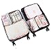 HiDay 7 Set Travel Organizer Bag System, 3 Packing Cubes + 3 Pouches +1 Shoes bag