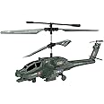 Remote Control RC Helicopter for Kids with Light and Sound, Diecast Military Attack Helicopter, Army Style Model Airplane for Military Lovers to Collect and Gift