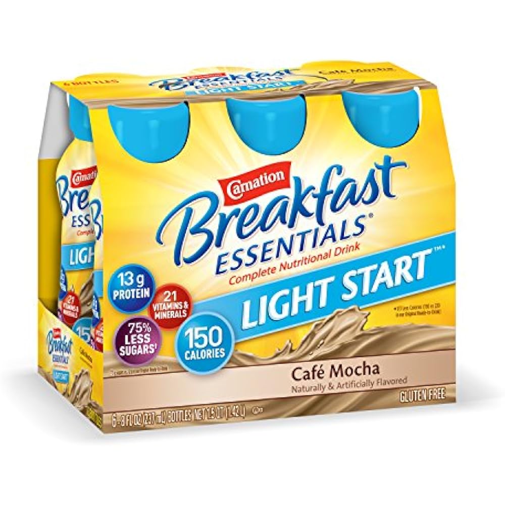 Carnation Breakfast Instant Drinks Essentials Light Start Readyto