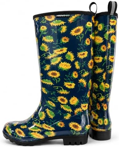 Amazon.com | ShedRain GOGO Margot Mid Rubber/Print Lining Rainboot