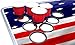 PARTYPONG 8-Foot Professional Beer Pong Table w/Cup Holes - America Edition