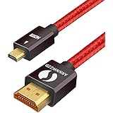 ANNNWZZD Micro HDMI to HDMI Cable 4k 60HzFor GoPro Hero 7 Black Hero 5 4 6, Raspberry Pi 4, Sony A6000 A6300 Camera, Nikon B5