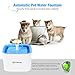 isYoung Pet Water Fountain, 2.5L Super Quiet Automatic Electric Water Dispenser, Healthy and Hygienic Cat Drinking Fountain with 2 Replacement Filters for Dogs, Cat and Small Animals (Blue 2.5L)thumb 1