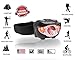LED Headlamp Flashlight with Red Led Light - Head Lamps for Adults - Brightest Headlight Lamp Camping Hiking Running Fishing Hunting - Waterproof Headlamps - Best Work Head Lamp with Free Batteries