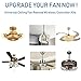 YukiHalu Small Size Universal Ceiling Fan Remote Control kit, ETL&FCC Listed, Beep ON/Off Setting, Wireless Remote Controls with Timing