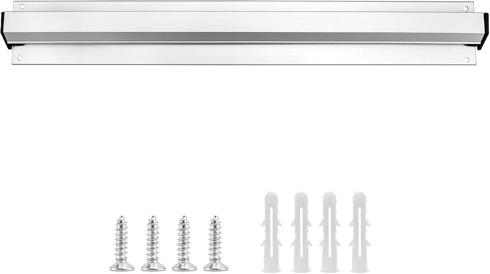 QWORK Restaurant Order Grabber 16in 40cm Wall Mounted Aluminum Display Rail