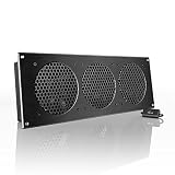 AC Infinity AIRPLATE S9, Quiet Cooling Fan System 18" with Speed Control, for Home Theater AV Cabinet Cooling