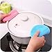 Silicone Sponge Antibacterial Brush Dish Scrubber - HUSH BEAR 3 Pieces Pot Holder Multipurpose Dish-Washing Mildew Free Antimicrobial