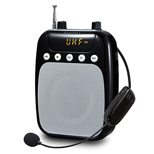 Uhf wireless voice amplifier, shidu sd-s318f 10w fm voice amplifi…