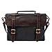 S-ZONE Canvas Messenger Bag 14 Inch Shoulder Bag Students Satchel School Briefcase