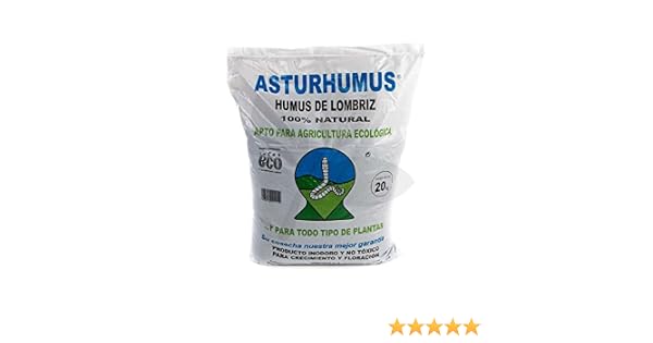 Humus de Lombriz Asturhumus 100% Ecológico - 20 kg: Amazon.es: Jardín