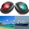 Boat-Navigation-Lights-YESSHOW-New-Marine-LED-Navigation-Lamp-Port-Bow-Side-Starboard-Lights-Red-Green-LED-for-Chandlery-Boat-Yacht-Skeeter-Safety-Lights-Deck-Mount-DC-12V-24V