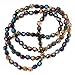 Beadaholique Czech Fire Polish 100-Piece Round Glass Beads, 4mm, Heavy Metal Mix