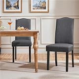 Yaheetech Set of 2 Dining Chairs Classic Parson Style with Solid Wood Legs view 8