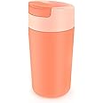 Joseph Joseph Sipp Travel Mug with Flip-top Cap - 454 ml (16 fl. oz) - Coral