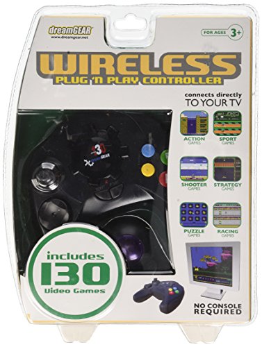Plug-N-Play Wireless Controller with 130 Games