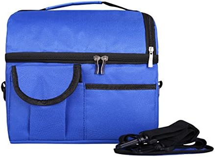 Phyxin Insulated Lunch Bag,Adult Lunch Box Large Cooler Tote Bag With Adjustable Strap, Front Pocket and Side Pocket For Kids, Men, Women,Work,Outdoor Picnic ,School,Christmas Gift